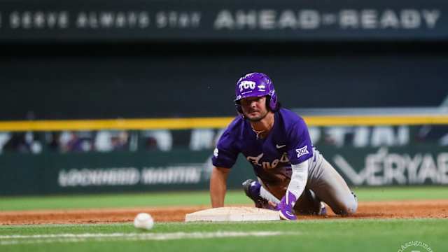 Myers Sees Loose Ball at Third